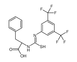 (2R)-2-[[3,5-bis(trifluoromethyl)phenyl]carbamothioylamino]-3-phe nyl-propanoic acid Structure