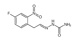(E)-(4-fluoro-2-nitrophenyl)ethanal semicarbazone Structure