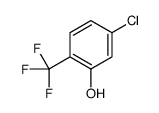 5-氯-2-(三氟甲基)苯酚结构式
