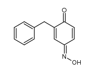 2-benzyl-4-(hydroxyimino)cyclohexa-2,5-dienone结构式