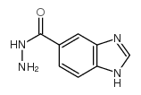 1H-BENZIMIDAZOLE-6-CARBOXYLIC ACID, HYDRAZIDE Structure