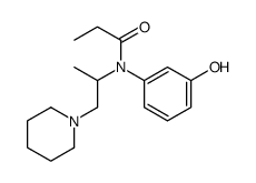 N-(3-hydroxyphenyl)-N-(1-piperidin-1-ylpropan-2-yl)propanamide结构式