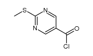 2-(methylthio)pyrimidine-5-carbonyl chloride Structure