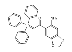 1-(6-aminobenzo[d][1,3]dioxol-5-yl)-2-(triphenylphosphoranylidene)ethanone结构式