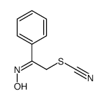 (2-hydroxyimino-2-phenylethyl) thiocyanate结构式