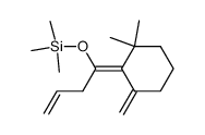 1,1-dimethyl-3-methylidene-2-<(E)-1-(trimethylsilyloxy)but-3-enylidene>cyclohexane结构式