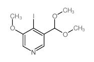3-(二甲氧基甲基)-4-碘-5-甲氧基吡啶图片