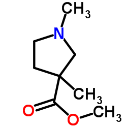 1,3-二甲基-3-吡咯烷羧酸甲酯结构式