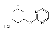 2-(Piperidin-3-yloxy)-pyrimidine hydrochloride Structure