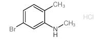 5-溴-N,2-二甲基苯胺盐酸盐结构式