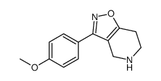 3-(4-甲氧基苯基)-4,5,6,7-四氢异噁唑并[4,5-c]吡啶结构式