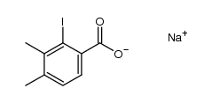sodium 2-iodo-3,4-dimethyl-benzoate结构式