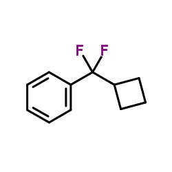 [Cyclobutyl(difluoro)methyl]benzene Structure