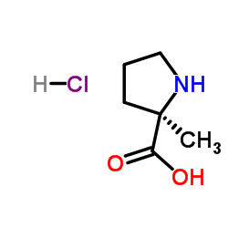 2-Methyl-D-proline hydrochloride (1:1) Structure