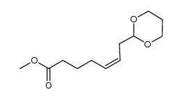 methyl 7-(1,3,-dioxan-2-yl)-hept-(5Z)-en-oate结构式