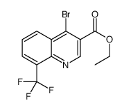 4-Bromo-8-(trifluoromethyl)quinoline-3-carboxylic acid ethyl ester Structure