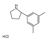 (S)-2-(3,5-二甲基苯基)吡咯烷盐酸盐结构式