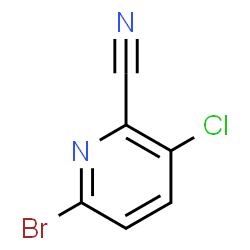 6-溴-3-氯-2-氰基吡啶结构式