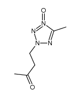 5-methyl-2-(3-oxobutyl)-2H-tetrazole 4-oxide结构式