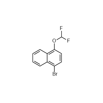 1-溴-4-(二氟甲氧基)萘结构式