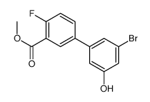 methyl 5-(3-bromo-5-hydroxyphenyl)-2-fluorobenzoate结构式