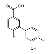 4-fluoro-3-(3-hydroxy-4-methylphenyl)benzoic acid Structure