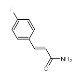3-(4-氟苯基)-2-丙烯酰胺结构式