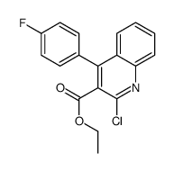 ethyl 2-chloro-4-(4-fluorophenyl)quinoline-3-carboxylate结构式