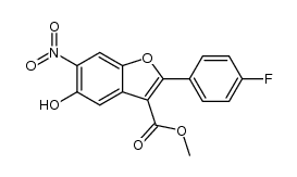 methyl 2-(4-fluorophenyl)-5-hydroxy-6-nitro-1-benzofuran-3-carboxylate Structure