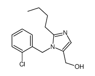 [2-butyl-3-[(2-chlorophenyl)methyl]imidazol-4-yl]methanol Structure
