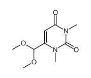 6-(dimethoxymethyl)-1,3-dimethylpyrimidine-2,4-dione Structure