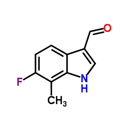6-Fluoro-7-methyl-1H-indole-3-carbaldehyde Structure