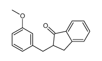 2-[(3-methoxyphenyl)methyl]-2,3-dihydroinden-1-one结构式