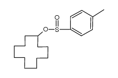 Cyclodecanol p-toluenesulfinate结构式