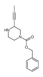 benzyl 3-(1-propyn-1-yl)-1-piperazinecarboxylate结构式
