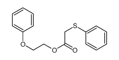 2-phenoxyethyl 2-phenylsulfanylacetate Structure