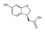 (S)-2-(6-羟基-2,3-二氢苯并呋喃-3-基)乙酸结构式