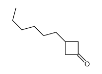 CYCLOBUTANONE, 3-HEXYL- structure