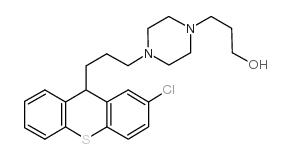 3-[4-[3-(2-chloro-9H-thioxanthen-9-yl)propyl]piperazin-1-yl]propan-1-ol Structure