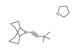 B-[2-(trimethylsilyl)ethynyl]-9-borabicyclo[3.3.1]nonane*THF Structure