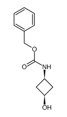 cis-benzyl 3-hydroxycyclobutylcarbamate structure