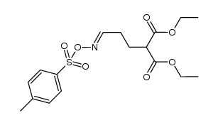 diethyl 2-(3-(tosyloxyimino)propyl)malonate结构式