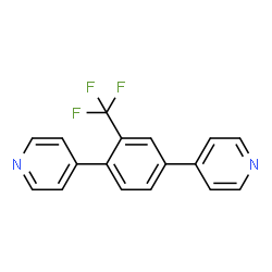 Pyridine, 4,4'-[2-(trifluoromethyl)-1,4-phenylene]bis- Structure