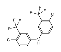 bis(4-chloro-3-(trifluoromethyl)phenyl)amine结构式