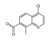 4-chloro-8-methyl-7-nitroquinoline Structure