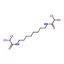 N,N'-八亚甲基双二氯乙酰胺结构式