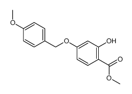 2-羟基-4-[(4-甲氧基苄基)氧基]苯甲酸甲酯结构式