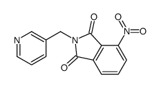 4-nitro-2-(pyridin-3-ylmethyl)isoindole-1,3-dione结构式