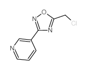3-[5-(Chloromethyl)-1,2,4-oxadiazol-3-yl]pyridine Structure
