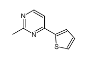 2 -甲基- 4 -(2-噻吩基)嘧啶结构式